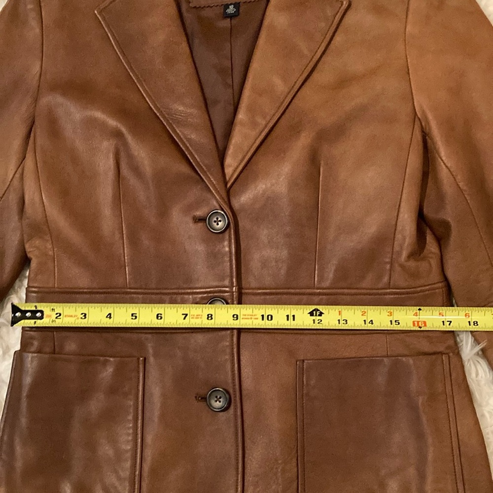 Banana Republic Brown Glove Leather Jacket. - Picture 11 of 13